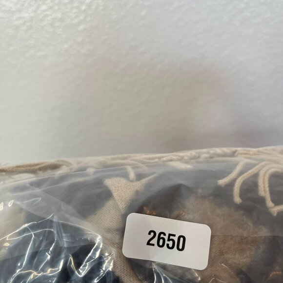 Lucky Brand Fringe Open Front Southwestern Cardigan Sweater Aztec Print boho L - Picture 11 of 11